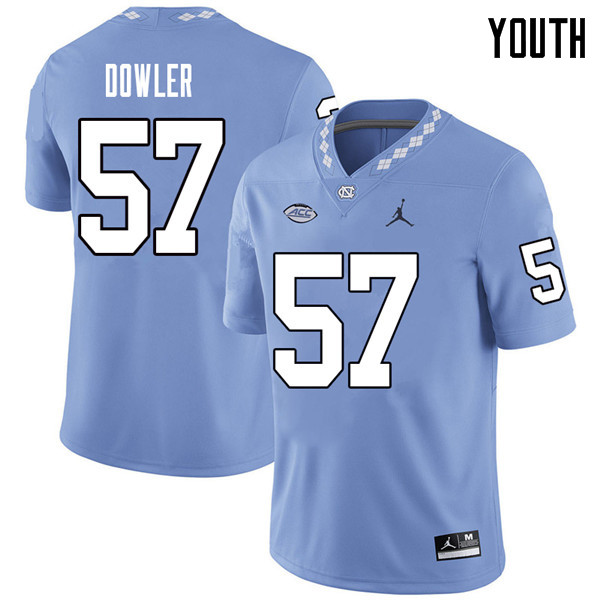 Jordan Brand Youth #57 Austin Dowler North Carolina Tar Heels College Football Jerseys Sale-Carolina